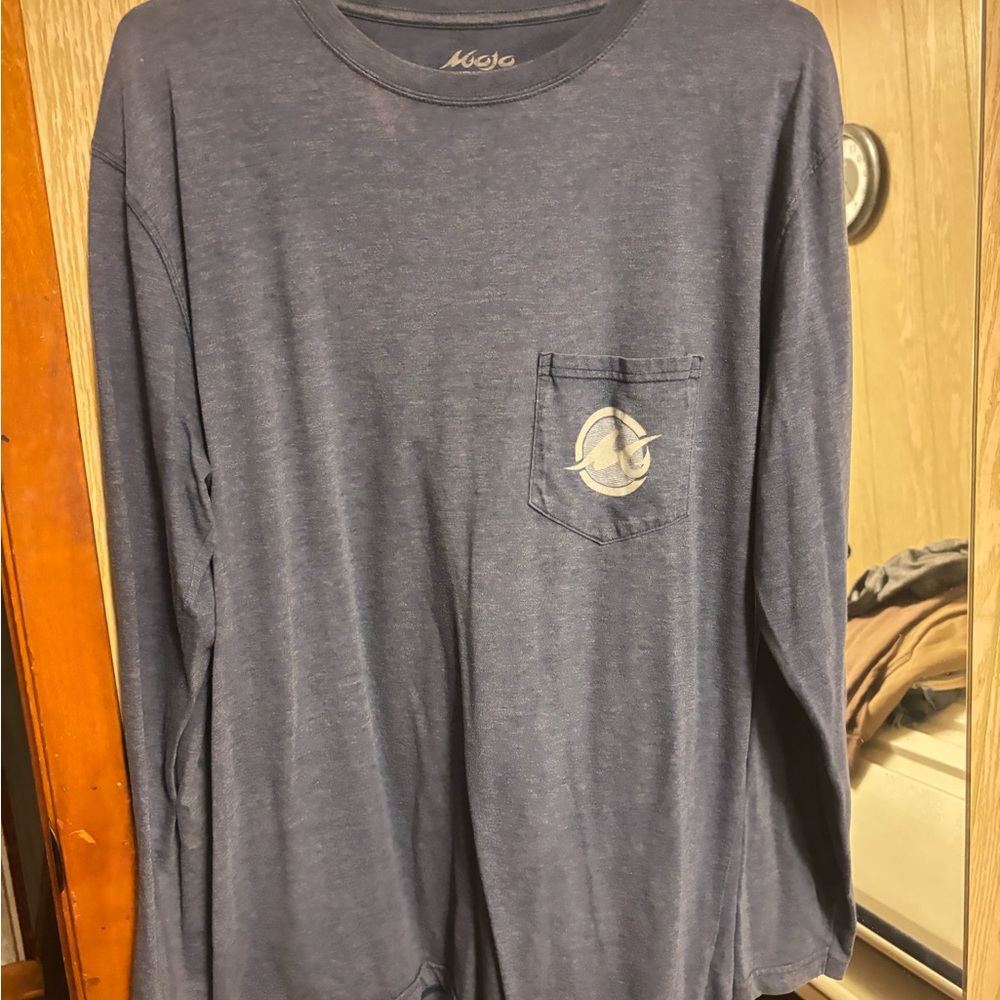 Blue Long Sleeve Men's Shirt